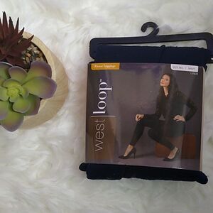 NWT West Loop M/L Navy Fleece Leggings.